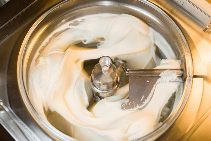 produção do sorvete