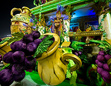 Vinhos como tema de escola de samba